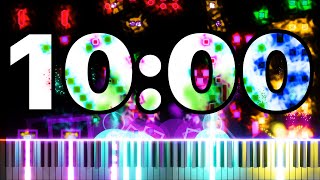 10 Minute Timer RUSH ABCDEFG 🎹 [upl. by Nnylhtak]