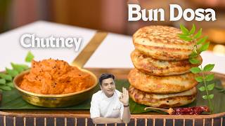 Instant Bun Dosa  Onion Tomato Chutney  Quick Snacks Recipe  Kunal Kapur Recipes  Lunch Dinner [upl. by Eicrad496]