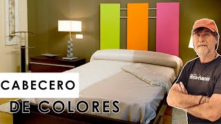 Cabecero de colores 👩‍🎨​🌈​ Crear un cabecero de madera 🏡​ Bricomania [upl. by Sandberg997]