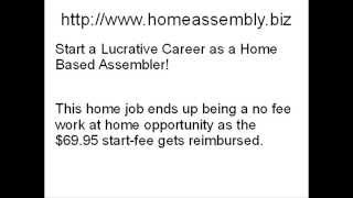 Home Assembly Work  Make Money Assembling Products at Home [upl. by Wesley547]