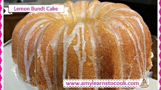 Luscious Lemon Bundt Cake  How to Make a Lemon Bundt Cake  Amy Learns to Cook [upl. by Aleakcim438]