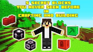 5 secret blocks you never seen before in crafting and building  Daosao gamers [upl. by Giark691]