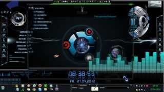 windows7 desktop dreamscene rainmeter samurize equalizer winamp rocketdock [upl. by Xenos]