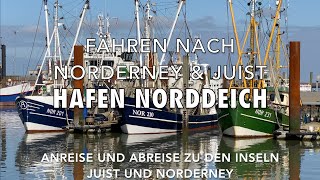 ⚓️ Norden Norddeich Mole Hafen 🛳 nach Norderney und Juist Fähren mit Zug 🚊 Anschluss So sieht es aus [upl. by Adnol]