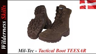 MilTec Tactical Boots Review Dansk Version [upl. by Porty196]