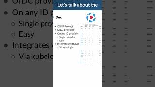 Use SSO for Kubernetes with Dex a Federated OpenID Connect Provider  shorts [upl. by Kaenel41]