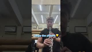 POV Clarinetist in Orchestra Rehearsal clarinet [upl. by Kevina]