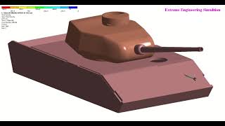 120 mm M829 APFSDST Vs T44 Medium Tank Ballistic Simulation [upl. by Akkina648]