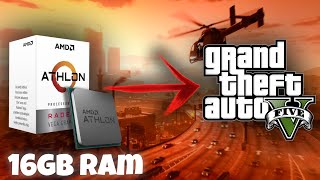 GTA 5 en una PC de gama baja con Athlon 3000g 16GB RAM [upl. by Cheatham]