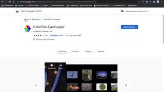 How to add the ColorPick Eyedropper Extension to Google Chrome [upl. by Weide]