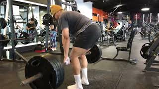 415lb Deadlift double overhand 32mm power bar [upl. by Koziarz626]