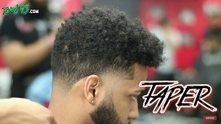 Barber Tutorial Taper Fade Using Less Guards [upl. by Salahi]