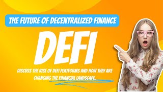 The Future of DeFi How Decentralized Finance is Revolutionizing Money  Coinicyt [upl. by Cami15]