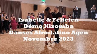 Kizomba by Isabelle amp Félicien  Danses Afrolatino Agen  Novembre 2023 [upl. by Ervin]