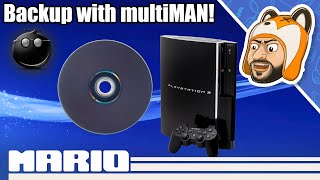 How to Backup amp Play PS3 Games with multiMAN for JailbrokenHEN PS3s  FTP USB 4GB File Splitting [upl. by Luoar]