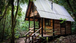 TIMELAPSE Construção de uma cabana rústica na selva [upl. by Nerval]