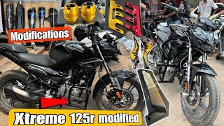 Hero Xtrame 125R Modification and accessories  Xtrame 125 Modified ‼️ [upl. by Peggir]