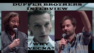 Duffer Brothers interview Explaining why they wanted Vecna to be the evil force from the beginning [upl. by Wills]