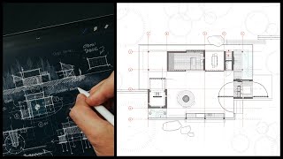 Sketch to Finished Floor Plan  My Process Graphics and Settings [upl. by Lletnom458]