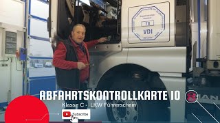 Abfahrtskontrolle Karte 10 Klasse C  LKW Führerschein  Fahrschule Strothmann [upl. by Melosa115]