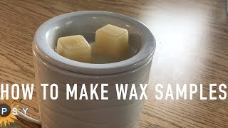 How To Make Wax Melt Samples [upl. by Zarihs]