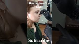 Nose piercing procedure [upl. by Donelson]