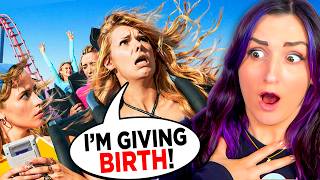 Pregnant Woman Reacts to Terrifying Birth Stories [upl. by Anoerb]