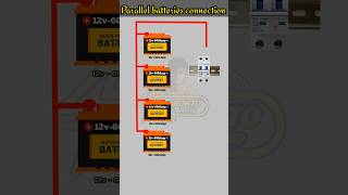 Parallel batteries connectionbattery parallel connection [upl. by Audly501]