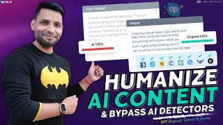 How to Bypass AI Detection  Bypass GPTZero Originalityai amp More  100 Human Score  HIX Bypass [upl. by Ayifas55]