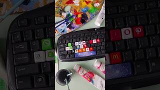 customised keyboard part 16 art acrylic drawing acrylicpaint artist acrylicpainting painting [upl. by Pontias]