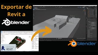 Como convertir modelos de Revit a Blender  Tutorial Revit [upl. by Anitaf]