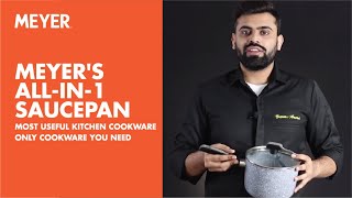 Meyers AllIn1 Saucepan  Most Useful Kitchen Cookware  Only Cookware You Need [upl. by Rockel]