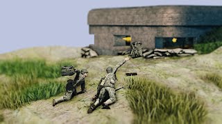 Soldier Trying to Destroy the Bunker  Tilt Shift [upl. by Liggitt404]