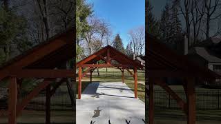 Beautiful backyard TIMBER FRAME [upl. by Schinica]