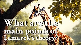 What are the main points of Lamarcks theory  Philosophy [upl. by Socem]