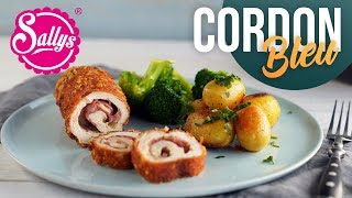 Cordon bleu Rolle Schnitzel mal anders Hähnchenrolle  Sallys Welt [upl. by Aseel]