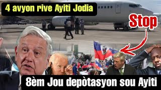 se konfime Etazini voye 4 avyon jodi lendi a bay Ayitisanble Joe Biden pap kanpe depòtasyon yo jezi [upl. by Amalle]