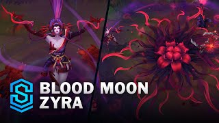 Blood Moon Zyra Skin Spotlight  PreRelease  PBE Preview  League of Legends [upl. by Reyem]