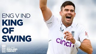 🐐 Huge Swing  🙌 Jimmy Anderson Takes ANOTHER 5Wicket Haul  England v India 2022 [upl. by Aicelf]