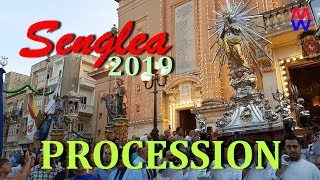 4K Senglea Feast 2019  Malta Walks  Malta Walking Tours [upl. by Htebzil]