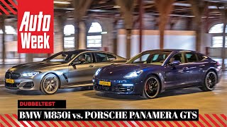 BMW M850i xDrive Gran Coupé vs Porsche Panamera GTS  AutoWeek Dubbeltest [upl. by Valiant513]