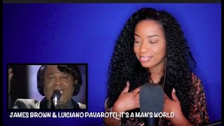 James Brown amp Luciano Pavarotti  Its A Mans World DayOne Reacts [upl. by Paulina]