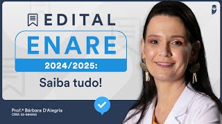 Edital ENARE Residência Médica 202425 Dicas e Comentários [upl. by Schulze]