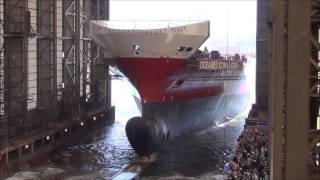 Launching of FSG Yard No 757 Oceanex Connaigra [upl. by Elvera]