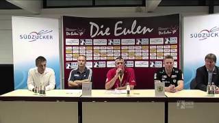 Pressekonferenz nach dem Sieg bei der TSG Friesenheim [upl. by Alston]