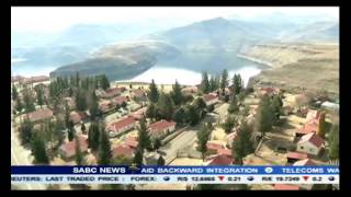 Mokonyane in Lesotho for Lesotho Highlands Water Project [upl. by Eseryt950]