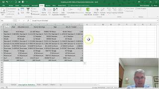 How to Create a Table of Descriptive Statistics in APA Style Using Excel 2016 [upl. by Rivy]