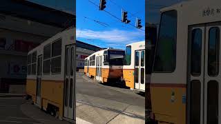 Tátra Tram turns in Budapest [upl. by Anoo32]