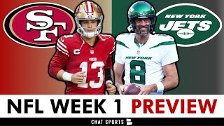 49ers vs Jets NFL Week 1 Preview Predictions amp Keys To Victory Trent Williams amp Brandon Aiyuk News [upl. by Enirehtakyram]