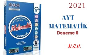 TOPRAK YAYINLARI AYT MATEMATİK 6DENEME ÇÖZÜMLERİ [upl. by Ahsed]